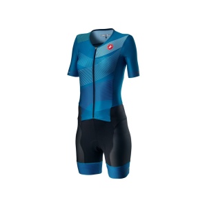 Costum Triatlon cu Maneca Scurta Castelli Free Sanremo 2 W Suit Bluemarine/Multicolor XL - Img 2