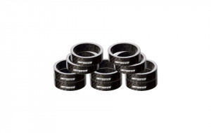 Distantier furca FSA Carbon 1 1/8" x 10mm Negru