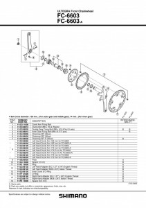 DISTANTIERE SHIMANO FC-6603 3MM - Img 2