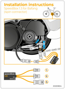 E-BIKE TUNING SPEEDBOX 1.3 PENTRU BAFANG CU 4 PINI CONECTORI SpeedBox 1.3 - Img 3