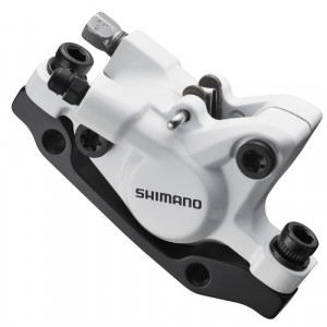 ETRIER FRANA PE DISC SHIMANO BR-M446W FATA SAU SPATE HIDRAULICA FARA ADAPTOR PLACUTE RESIN FARA ROTOR ALB AMBALAT IND.