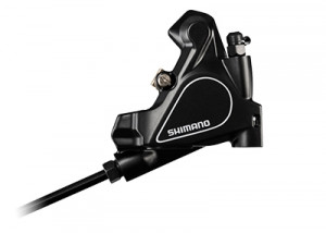 ETRIER FRANA PE DISC SHIMANO BR-RS405 HIDRAULIC FATA FLAT MOUNT INCL. SUPPORT PT. ROTOR 140/160MM PLACUTE RESIN L02A (CU ARIPIOARE DE RACIRE) AMBALAT IND.