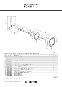 FOAIE SHIMANO FC-4503 50T-D AGRINTIE