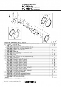 FOAIE SHIMANO FC-M591 48T GRI