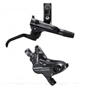 FRANA PE DISC SET ASAMBLAT SHIMANO J-KIT DEORE BL-M6100(R) BR-M6120(R) FARA ADAPTOR PLACUTE RASINA FARA ARIPIOARE DE RACIRE FURTUN SM-BH90-SS 1700MM INCLUDE OLIVA & INSERTIE CONECTARE AMBALAT IND.