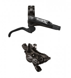 FRANA PE DISC SET ASAMBLAT SHIMANO ZEE MANETA BL-M640-B(R) ETRIER BL-M640(R) J-KIT FARA ADAPTOR PLACUTE METAL CU ARIPIOARE DE RACIRE FURTUN SM-BH90-SBS 1700MM NEGRU INCL. OLIVA SI INSERTIE CONECTARE AMBALAT IND.