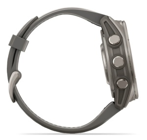 Garmin Fenix 9 - 43mm Titan cu curea din silicon Pebble Gray - Img 7