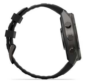Garmin Fenix 9 Pro - inReach, 47mm Titan DLC Carbon Gray cu curea din silicon Black/Pebble Gray - Img 7