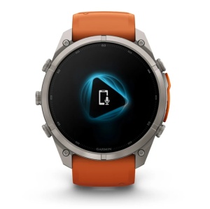 Garmin Fenix 9 Pro - inReach, 51mm Titan cu curea din silicon Autumn Orange/Spark Orange - Img 8