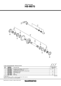 GARNITURA SHIMANO HB-M970 - Img 2