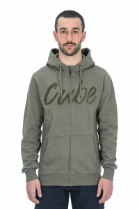 HANORAC CUBE ORGANIC ZIP HOODIE OLIVE M - Img 2