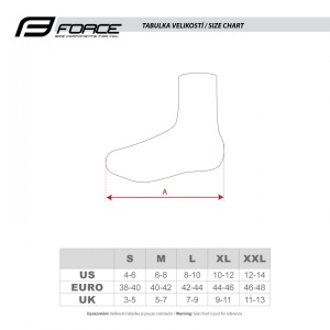 Huse pantofi Force Neoprene Over negre XL - Img 5