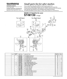 INDICATOR SHIMANO ST-M739 DREAPTA