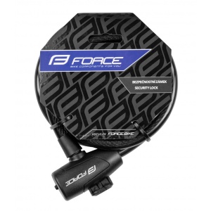 Lacat Force Strong spirala 150cm/10mm cu suport negru - Img 4