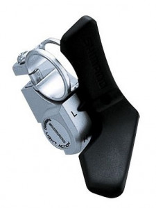 MANETA DE SCHIMBATOR SHIMANO A050 SL-A050 STANGA 2 VIT. FRICTION CABLU 1800MM PRINDERE PE GHIDON BLACK VRAC