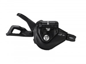 MANETA DE SCHIMBATOR SHIMANO DEORE SL-M6100-IR DREAPTA 12 VIT. PRINDERE DIRECTA PE MANETA DE FRANA I-SPEC EV CABLU 2050MM CAMASA SP41 ETANSA NEAGRA 6MM CAPAT ETANS X 3 NOSE CAP X 1 FARA OGD AMBALAT IND.