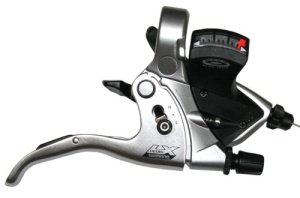 MANETA SCHIMBATOR/FRANA SHIMANO DEORE LX ST-M570-S DREAPTA 9 VIT. 2 DEGETE INNER SHIFT CABLE 2050MM OGD SILVER/BLACK VRAC