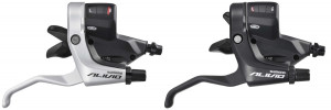 MANETE SCHIMBATOR/FRANA SHIMANO ALIVIO ST-M430-S 9X3 VIT. CABLURI 2050/1800MM CAMASA NEAGRA SP40 600/600/300MM CAMASA DE FRANA NEAGRA ARGINTIU AMBALAT IND.