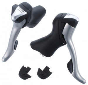 MANETE SCHIMBATOR/FRANA SHIMANO SET ST-R700 PT. CURSIERA 10X(2/3) VIT. CU DISTANTIERE 8&4 GRADE COMPATIBILE SC-6502/SM-SC70 CAMALA NEAGRA LUNG. STANDARD AMBALAT IND.