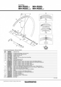 NIPLU SHIMANO WH-R500-F - Img 2