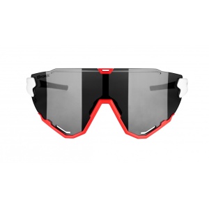 Ochelari Force Creed, lentila neagra oglinda, alb/rosu - Img 8