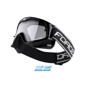 Ochelari Force negri lentile transparente