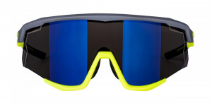 Ochelari Force Sonic, lentila albastra oglinda, gri/fluo - Img 4