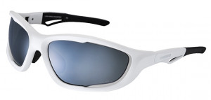 OCHELARI SHIMANO S60X-PL MAT WHITE/BLACK LENTILE POLARIZED GREY SILVER MIRROR (16)