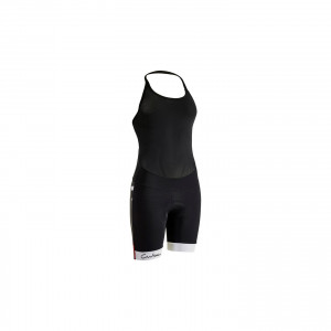PANTALONI CICLISM CUBE BLACKLINE DAMA BLACK N WHITE N GREY XS