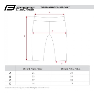 Pantaloni Force Kid cu bazon negru/fluo 128-140 cm - Img 6