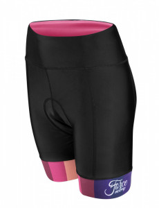Pantaloni scurti cu bazon Force F Victory, negru/roz, M - Img 2