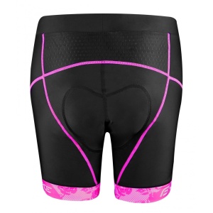Pantaloni scurti cu bazon Force Rose Lady negru/roz M