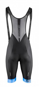 Pantaloni scurti cu bazon si bretele Force B51 negru/albastru S - Img 3