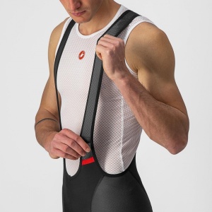 Pantaloni scurti cu bretele Castelli Competizione Kit, Negru/Galben Fluo, XXXL - Img 5
