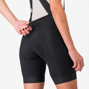 Pantaloni scurti cu bretele Castelli Endurance W, pentru femei, negru, L - Img 5