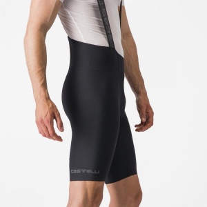 Pantaloni scurti cu bretele Castelli Espresso, Negru, L - Img 6