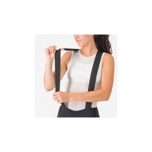 Pantaloni scurti cu bretele Castelli Free Aero Race S W, pentru femei, negru, L - Img 4