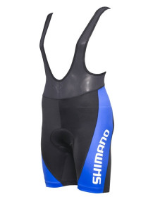 PANTALONI SCURTI SHIMANO CU BRETELE ALBASTRU/NEGRU