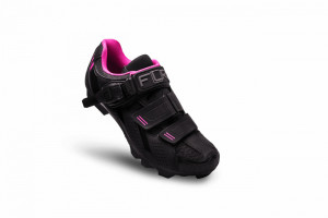 Pantofi ciclism FLR F-65 III Elite Mtb - Negru/Roz 37 - Img 3