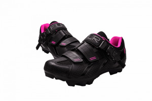Pantofi ciclism FLR F-65 III Elite Mtb - Negru/Roz 41 - Img 2