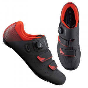 PANTOFI CICLISM SHIMANO ON-ROAD/ROAD PERFORMANCE SH-RP400MO BLACK/ORANGE RED (19) - Img 2