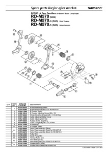 PLACA INTERIOARA SHIMANO PT. SCHIMBATOR SPATE RD-M570 SGS ARGINTIU - Img 2