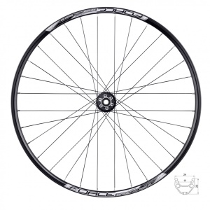 Roata fata 28/29 Force Basic Disc 622x19 6 suruburi ax 15 mm - Img 1