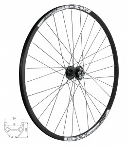 Roata fata 28/29 Force Basic Disc 622x19 6 suruburi - Img 2