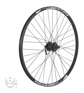 Roata fata Force Basic Disc 622x19 butuc Shimano HBM475 - Img 2