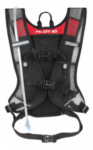 Rucsac FORCE PILOT 10 l+2L rezervor, negru-rosu - Img 4