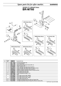 SABOTI DE FRANA SHIMANO M760 S70C CU PIULITA SI SAIBA