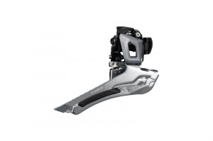 SCHIMBATOR FATA SHIMANO 105 FD-R7000-S DUBLU PT. 11 VIT. PE SPATE TRAGERE DE JOS COLIER 34.9MM UNGHI CS 61-66 PT. PINION MARE 46-53T CL 43.5MM ARGINTIU AMBALAT IND.
