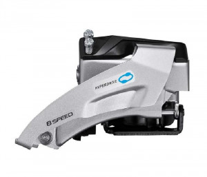 SCHIMBATOR FATA SHIMANO ALTUS FD-M315-TS DUBLU PT. 2X7/8 VIT. PE SPATE TOP SWING TRAGERE DUBLA COLIER 34.9MM (INCL. ADAPTOR 31.8/28.6MM) PT. PINION MARE 36T UNGHI CS 64-69 CHAINLINE 48.8/51.8MM AMBALAT IND.
