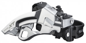 SCHIMBATOR FATA SHIMANO DEORE XT FD-M780-A TRIPLU PT. 10 VIT. PE SPATE TOP SWING TRAGERE DUBLA COLIER 34.9MM (INCL. ADAPTOR 31.8MM & 28.6MM) PT. 40/42T UNGHI CS 66-69 AMBALAT IND.